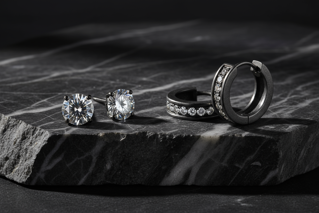 AuraLab Men's Earring Collection