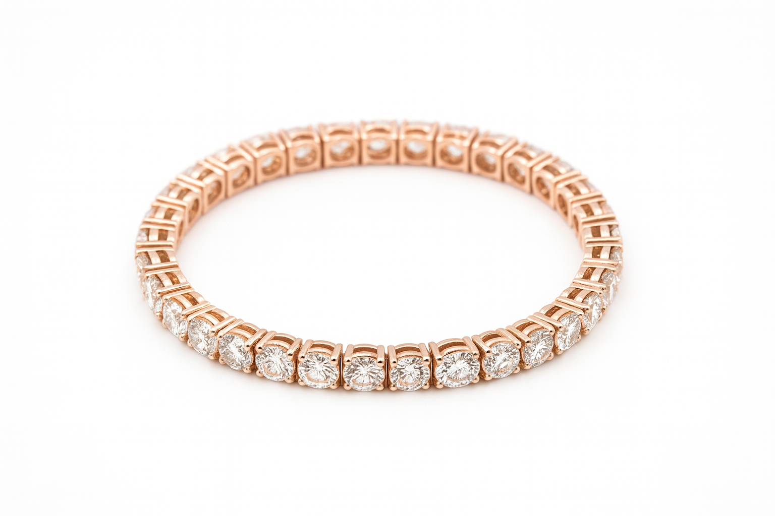 Tennis Bracelet Lab Grown 7ctw 14k