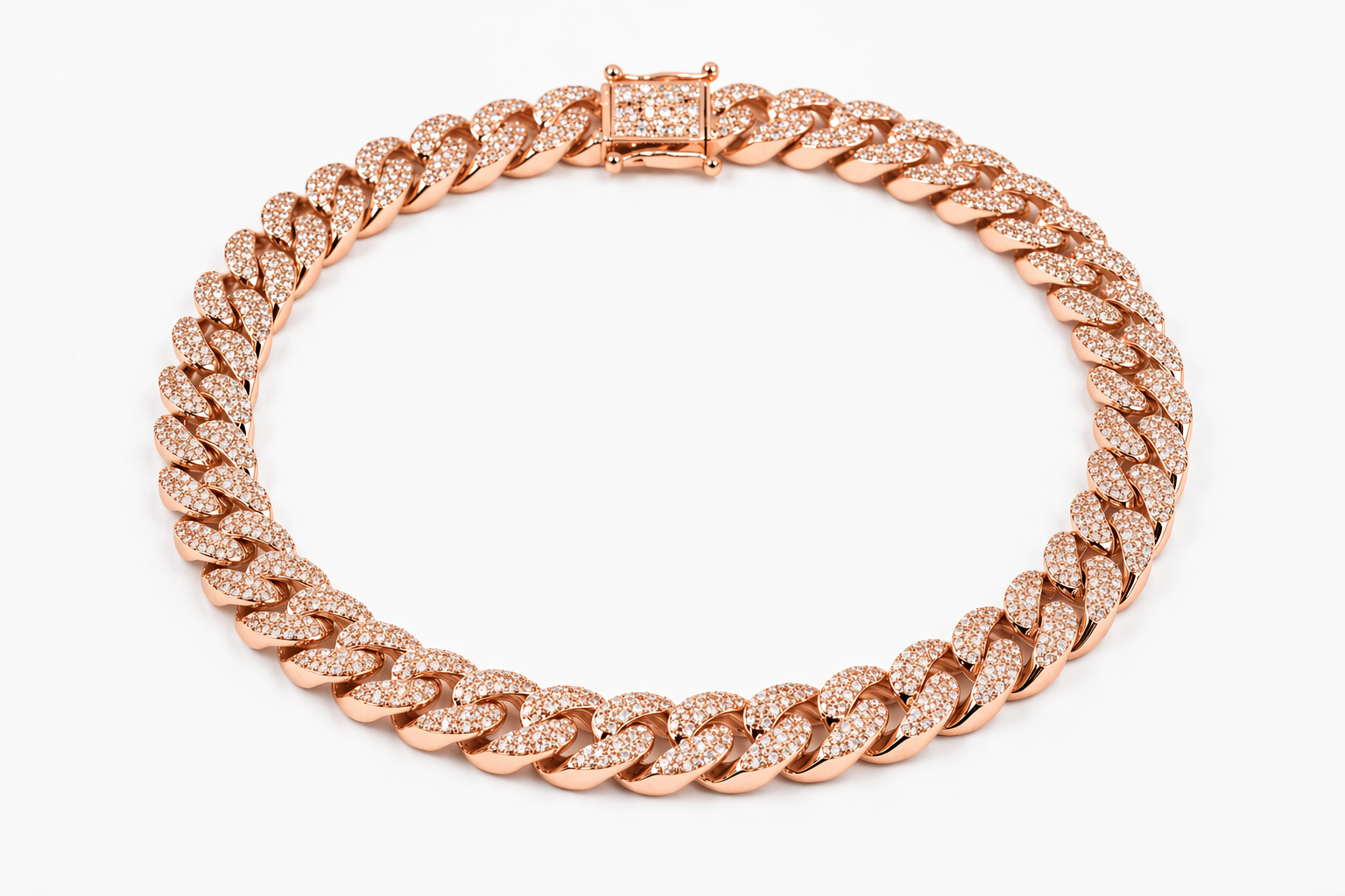 Cuban Necklace Iced Out Lab Grown Diamond