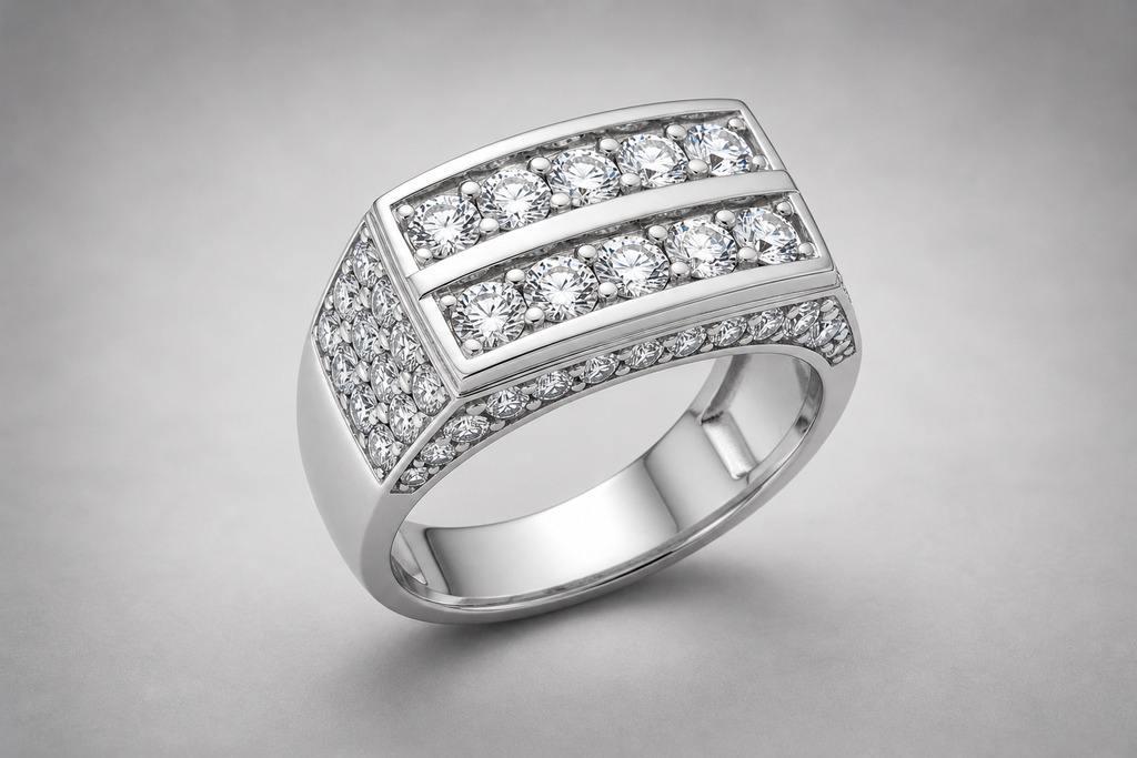 Men’s Lab-Grown Diamond Statement Ring