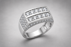 Men’s Lab-Grown Diamond Statement Ring