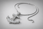Custom Anchor Lab Diamond Necklace