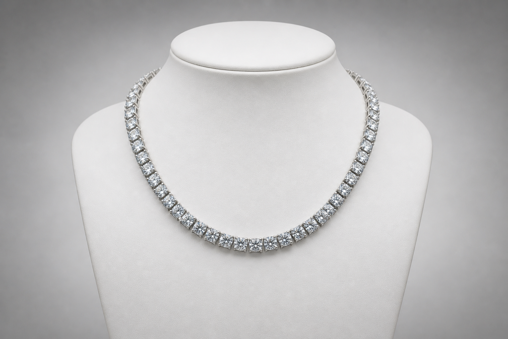 Lab Grown Diamond Tennis Necklace