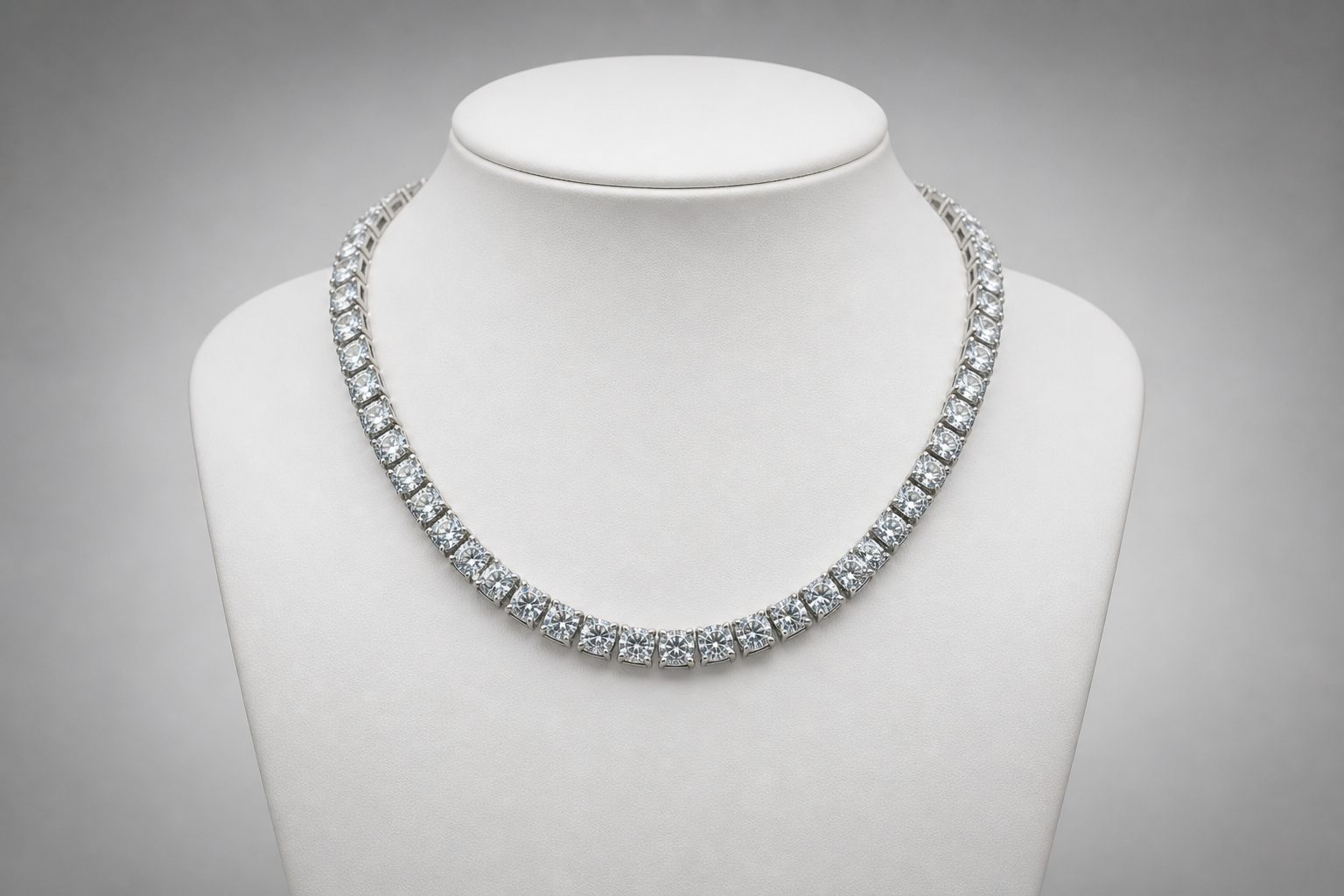 Lab Grown Diamond Tennis Necklace