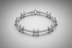 Barbed Wire Lab Grown Diamond Bracelet