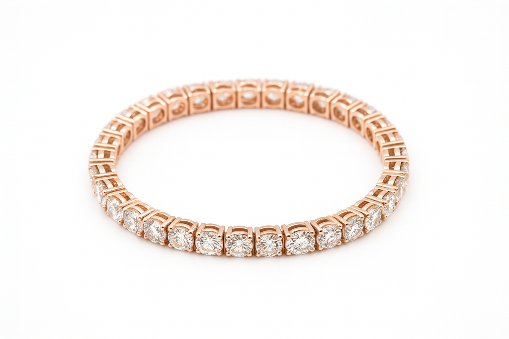 Tennis Bracelet Lab Grown 7ctw 14k