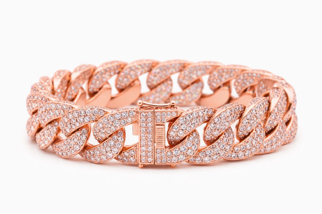 Cuban Link Bracelet Iced Out 12mm