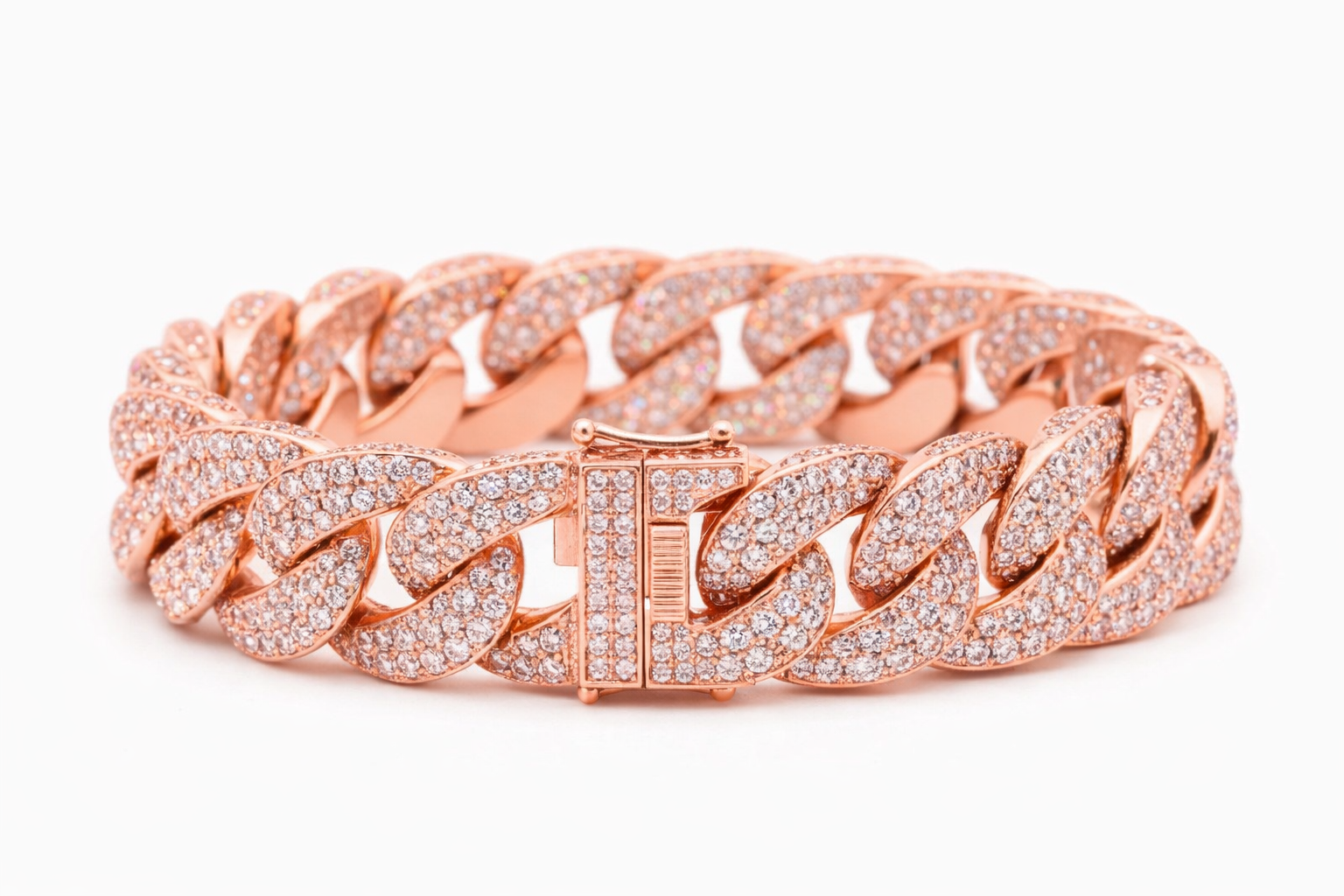 12mm Cuban Link Bracelet Iced Out