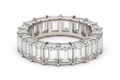 Emerald Cut 3.0 ctw Diamond Eternity Band 14k