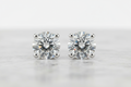 Lab Grown Diamond  0.75 ctw Studs 14k
