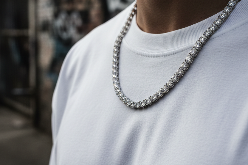 Lab Grown Diamond Tennis Necklace