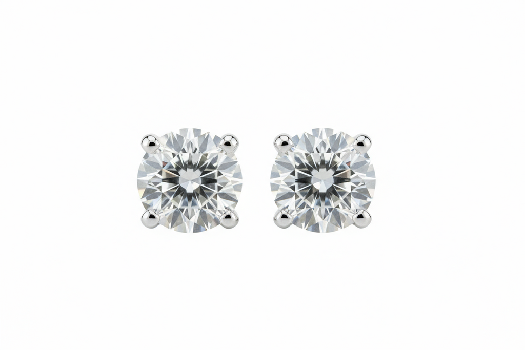 Lab Grown Diamond  0.75 ctw Studs 14k