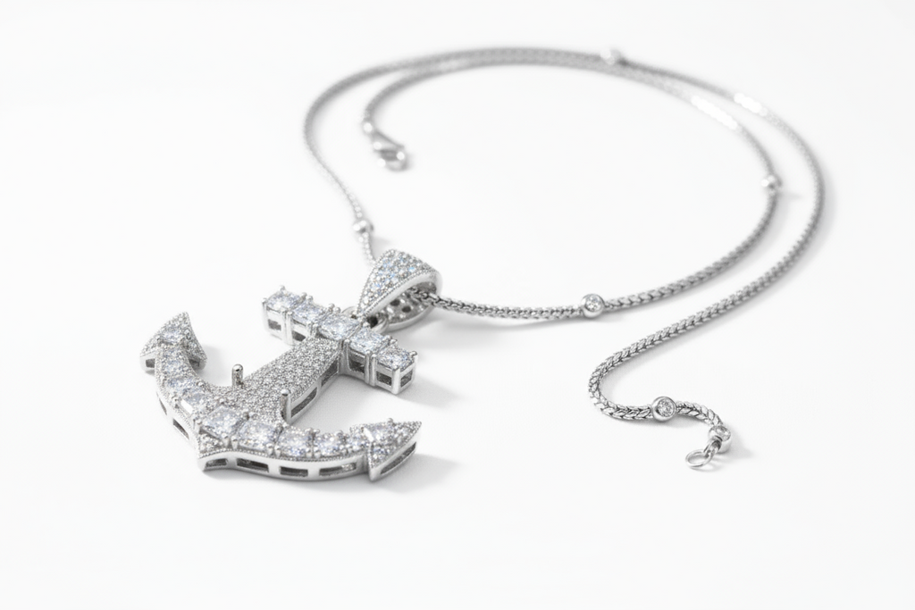 Anchor 3.0 ctw Diamond Necklace 14k