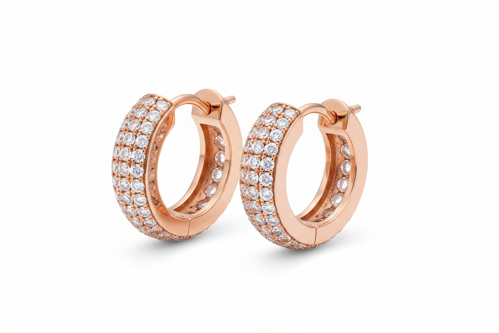 Lab Grown Diamond Huggie Hoops 14k