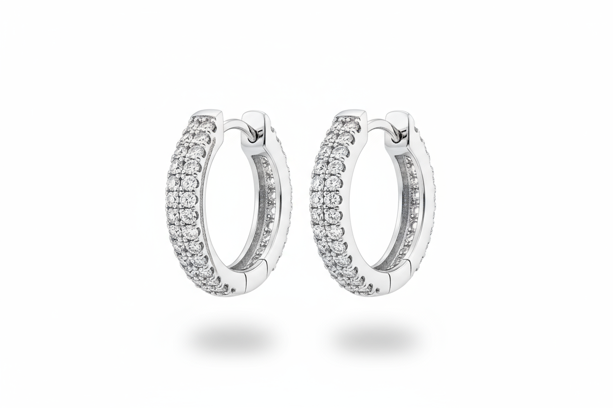 Lab Grown Diamond Huggie Hoops 14k