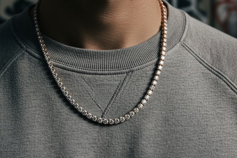 Lab Grown Diamond Tennis Necklace