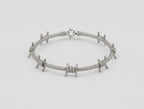 Barbed Wire Lab Grown Diamond Bracelet