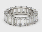 Emerald Cut Lab Grown Diamond Eternity Band