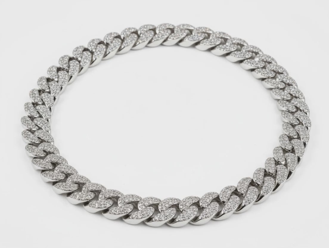 8mm Cuban Link Bracelet Iced Out